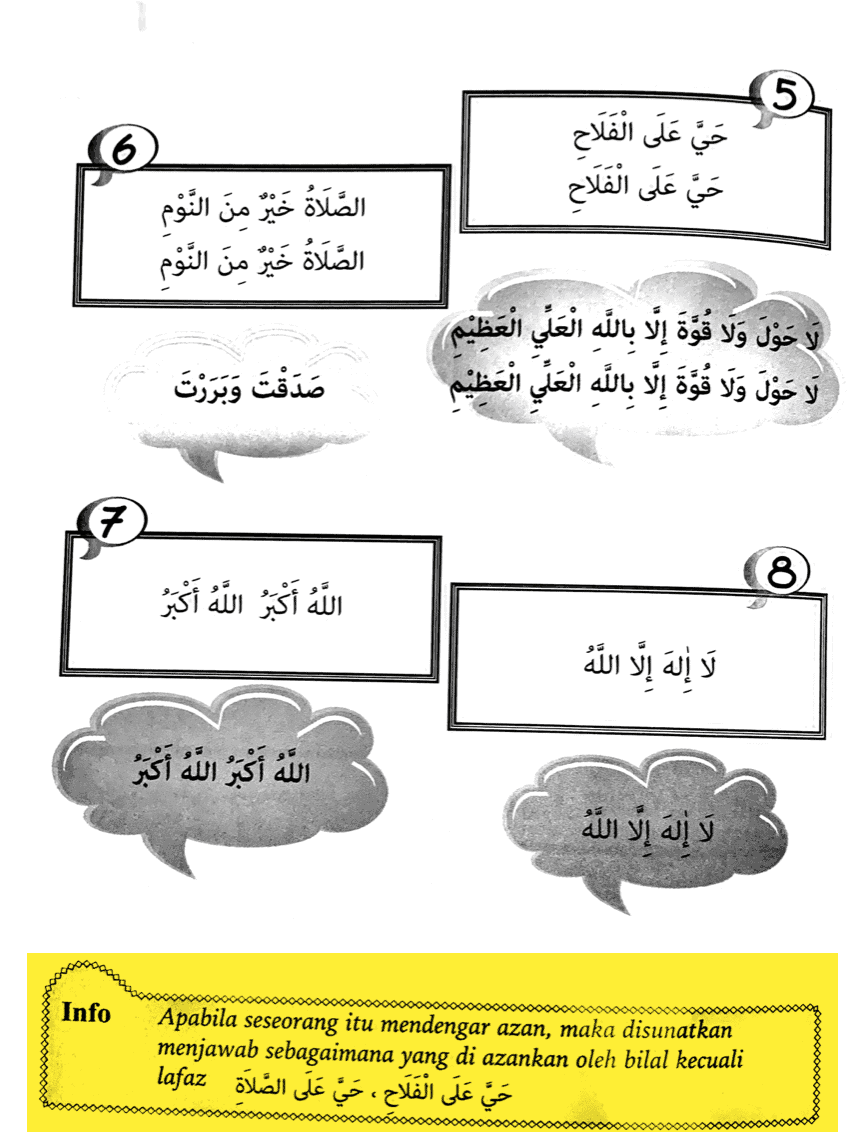 Cara jawab azan
